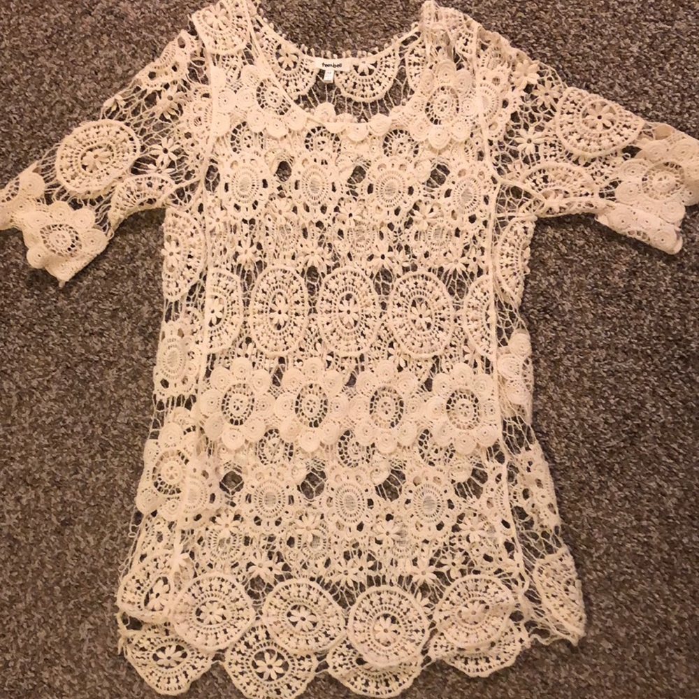 Crochet tunic.